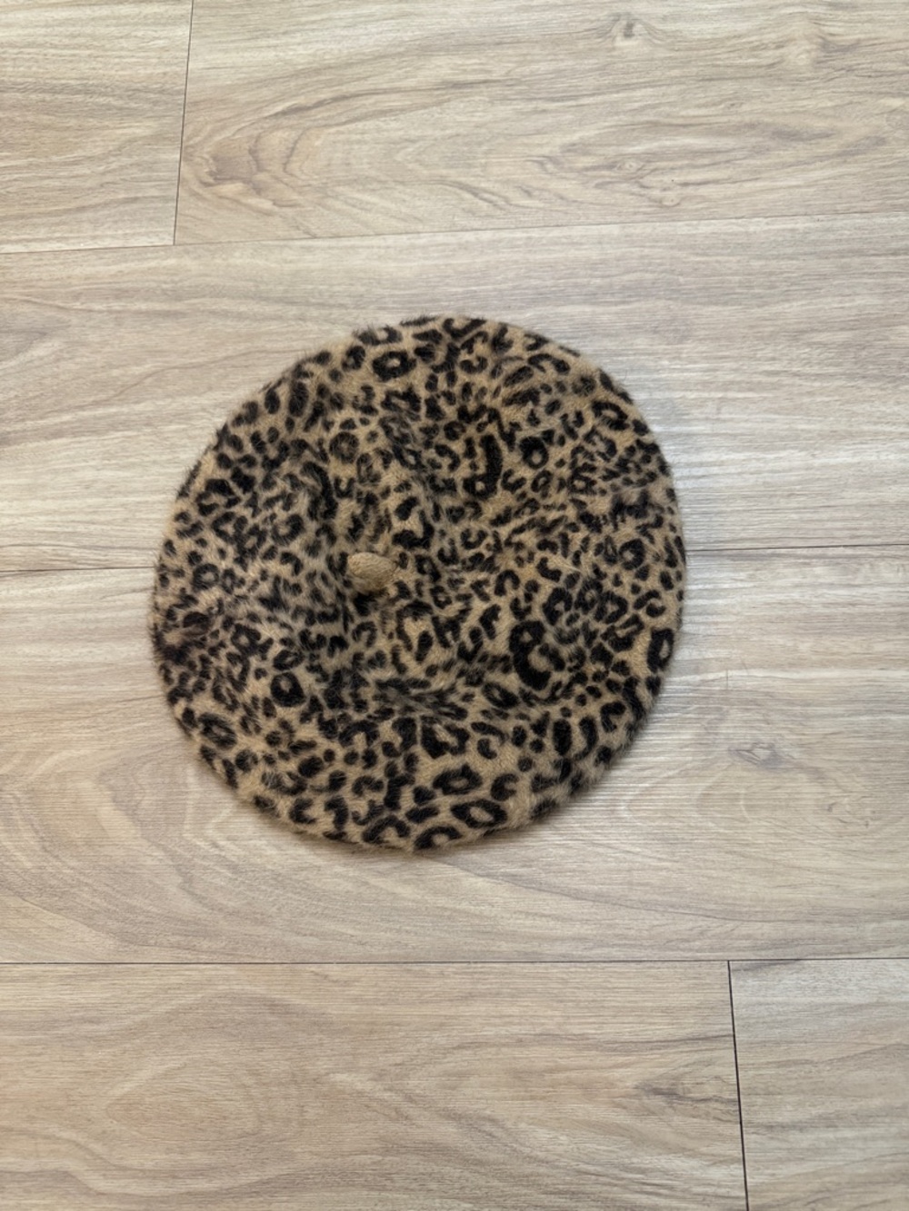 Leopard Print Beret